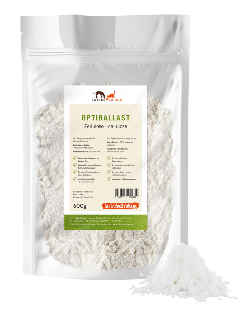 Futtermedicus Optiballast Zellulose Futtermedicus Optiballast Zellulose