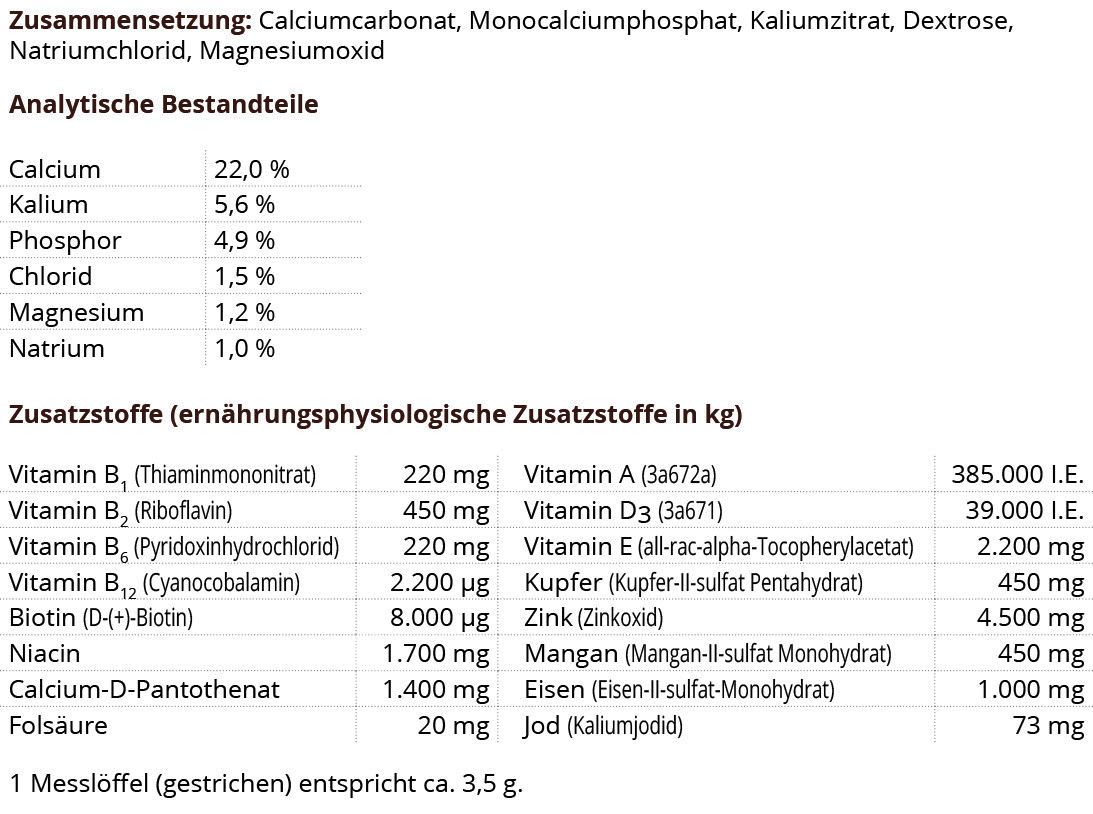 Vitamin Optimix Oxalat & Cystin 500g / Futtermedicus 