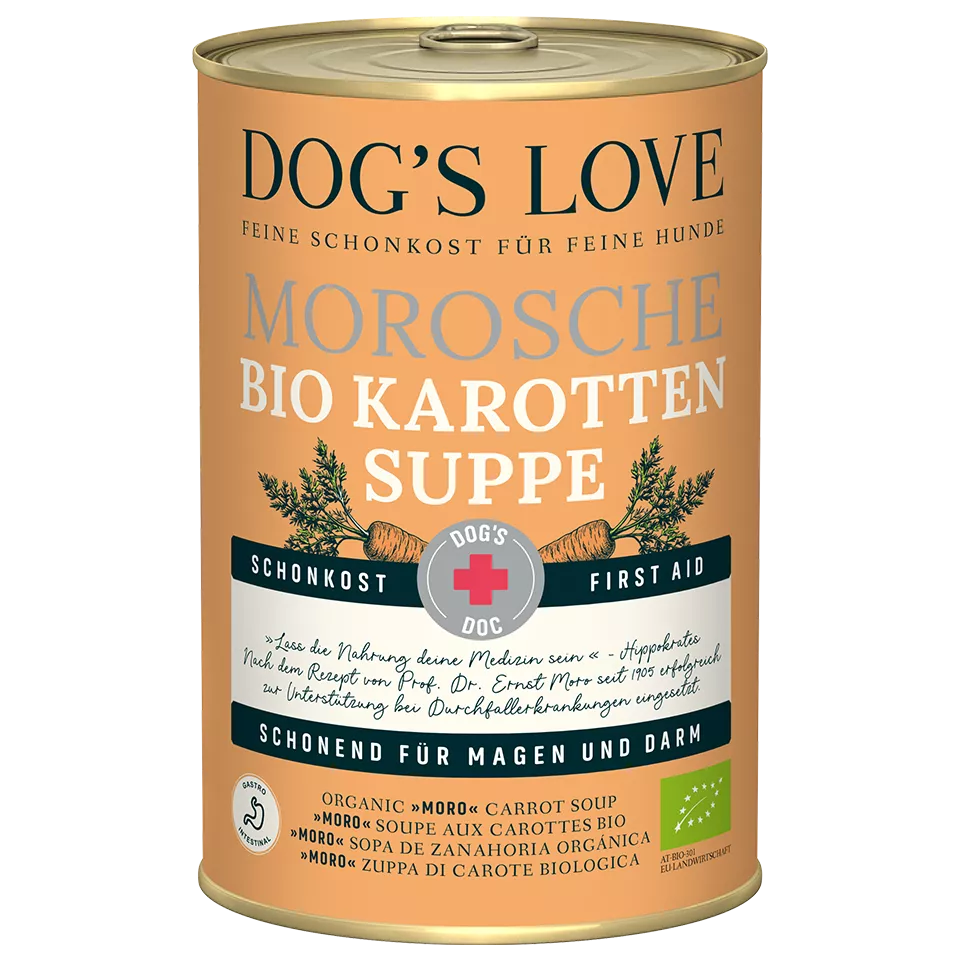 Dog's Love MOROSCHE Karottensuppe Suppe Hunde Schonkost Dog's Love MOROSCHE Karottensuppe Suppe Hunde Schonkost